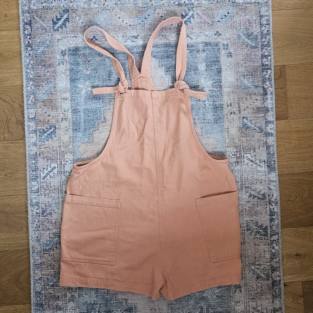Mahina Peach Short Romper Overalls